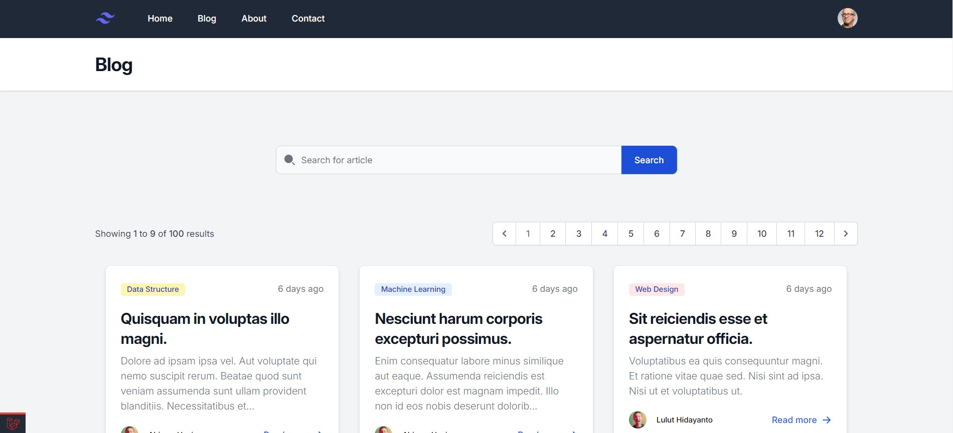 simple blog website